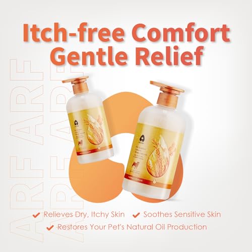 Arf-Arf-Dog-Shampoo-Itch-Relief-Allay-Itch-Irritation-Oatmeal-Formula-16oz-Anti-Itch-for-Allergies-Honey-Infused-Pet-Friendly-Ideal-for-Sensitive-Skin Arf Arf Dog Shampoo Itch Relief Allay Itch Irritation Oatmeal Formula 16oz Anti Itch for Allergies Honey Infused Pet Friendly Ideal for Sensitive Skin