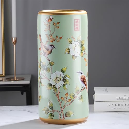 Porte-parapluies vintage en céramique pour recréer le charme d'un salon d'antiquités