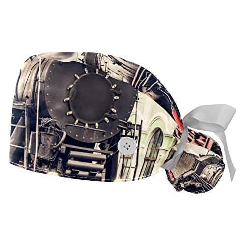Chapeaux bouffants JDEZ (lot de 2) : casquettes de travail ajustables mixtes