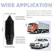 Tie Rod Boot Kit with Pinion Bellow Cable Ties and Clamps,Waterproof & Dustproof Rack and Pinion Boot for Steering System Protection,Silicone Inner Tie Rod Boot Car Accessories (Black)