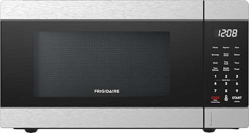Frigidaire 0.9 CU. FT. Microwave, Digital Control Panel - Auto Cooking Settings - Child Safety Lock - Stainless Steel