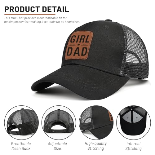 Image of Girl Dad Hat for Men,Girl Dad Gifts Fathers Day Birthday Christmas for Dad Trucker Hat Baseball Caps