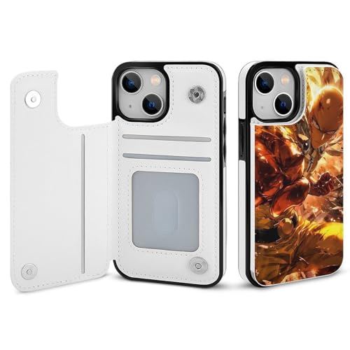 iPhone16用ケース ワンパンマン カード収納 スマホカバー すまほけーす 携帯ケース 手帳型 PUレザー 財布型 耐衝撃 マグネット式 スタンド機能 全面保護 傷汚れ防止 指紋防止 おしゃれ 贈り物