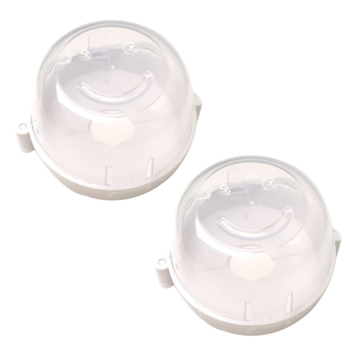 DECHOUS 2Pcs Clear Kitchen Stove Knob Covers Safety Guard for Gas Stove and Oven Childproof Protector Easy Installation Durable Prevent Accidental Knob