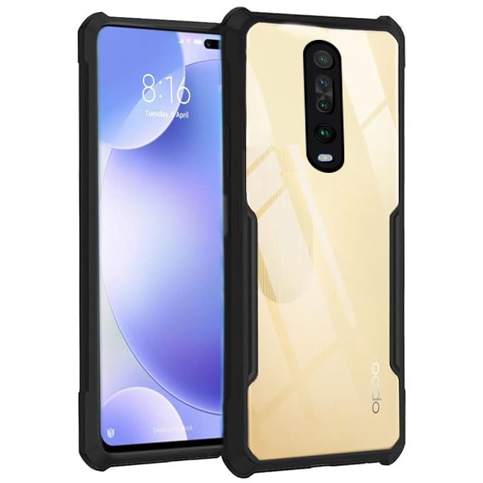 amazon basics Hybrid Camera Protection Transparent Hard Back Case Cover for Poco X2 (Sides Black) (B0CVL5NNSH) Amazon Price History, Amazon Price Tracker