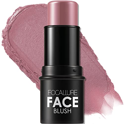 Image of FOCALLURE Cream Blush Makeup,Buildable Blush Stick for Cheeks,Matte and Dewy Finish,Long Wearing,Easy Application,Lightweight Multi Stick,DUSTY ORCHID