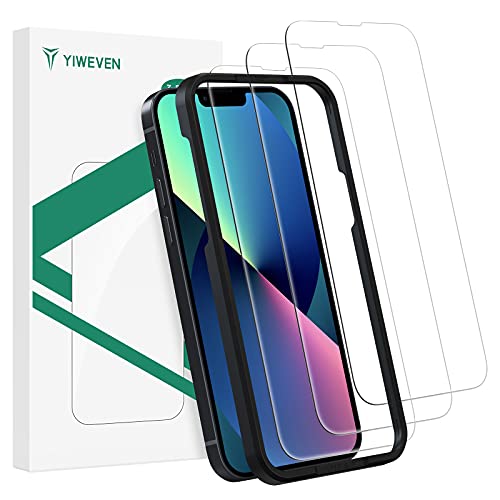 YIWEVEN Protector de Pantalla para iPhone 13/13 Pro Cover