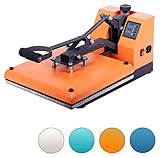 [ EINSTELLUNGEN ] ▪ Die Temperatur-Steuerung ist digital von 0-399°C ▪ Die Zeitsteuerung ist digital von 0-999 Sekunden ▪ Der Druck der Heiz-Platte ist stufenlos steuerbar / regulierbar ▪ Sie besitzt eine Druckausgleich-Vorrichtung für eine perfekte Druck-Verteilung