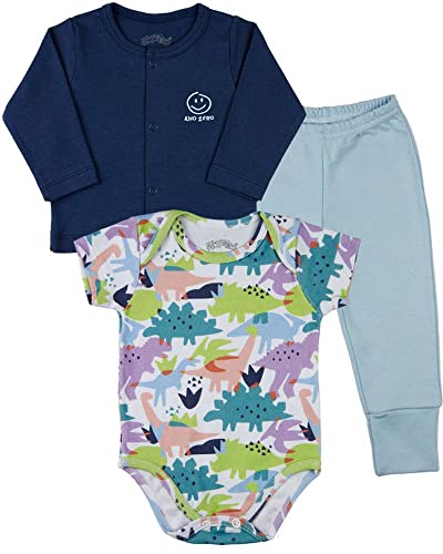 Conjunto Bebê Menino Suedine Estampa Digital e Suedine Liso - Mar...