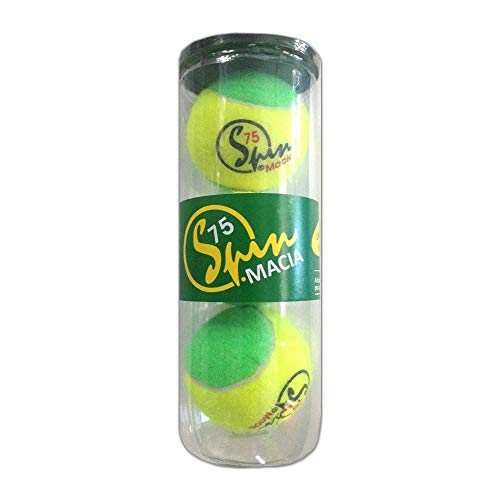 Bola de Tênis Spin Soft 75 - Verde (Tubo com 3 Bolas)-SPIN
