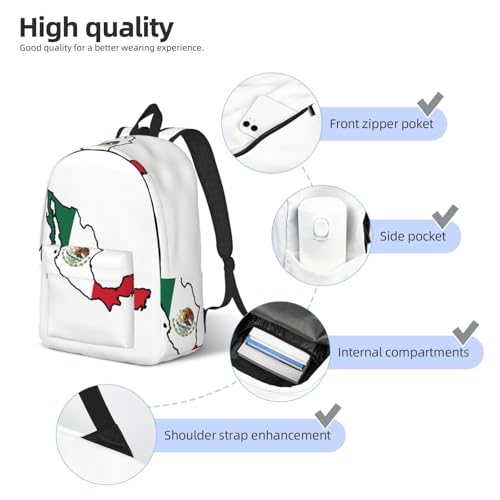 Mochila porta ordenador EdWal con estampado de mapa resistente al agua 5