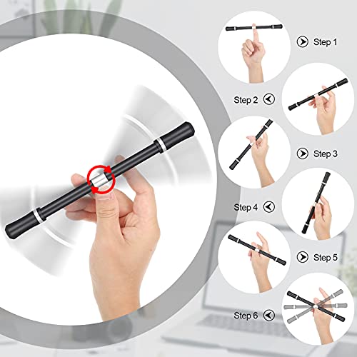 2 peças de caneta giratória, caneta giratória para jogos, caneta giratória, com dedo de bola pondera