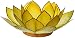 Om Gallery Capiz Shell Lotus Tea Light Holder, Sunshine