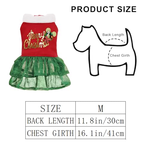 Vestido Navideño de Tul para Perros Pequeños y Gatos miniatura 2
