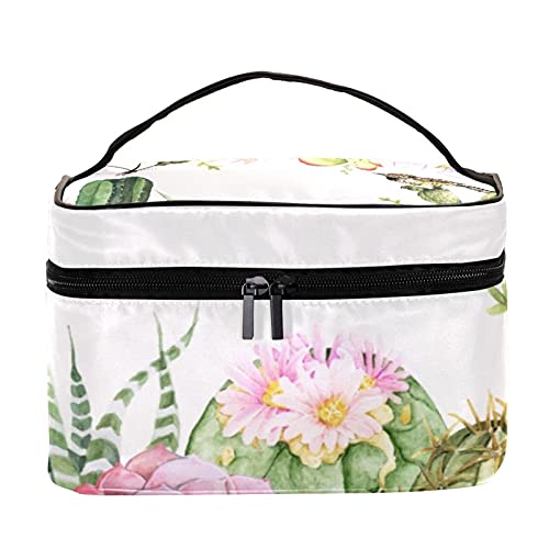 Organisateur d'accessoires de toilette motif cactus aux finitions soignées