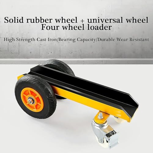 Carrello resistente del pannello con la funzione del freno, carretto industriale di trasferimento di 4 ruote per il movimento di cartongesso, lastre e elettrodomestici pesanti