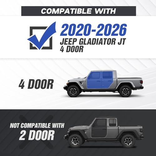 YZONA estribos Rock Slider para Jeep Gladiator JT 4 puertas miniatura 2