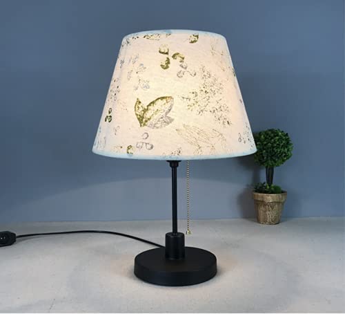 Ebrima With Flower, Butterfly & Birds Printed Lamp Shade For Table Lamps Replacement, Fabric Cloth, Lamp Shades 5.9X6.X8.7 Inch (B) #TOP2