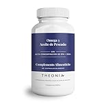 Aceite de peixe ômega-3 puro de Theonia 2000 mg com vitamina E - Alta concentração de EPA e DHA - Para homens e mulheres - Sem OGM, 60 cápsulas macias