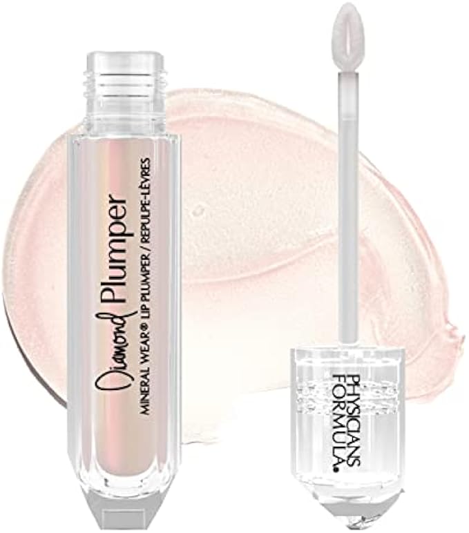 Physicians Formula Mineral Wear Diamond Lip Plumper Gloss, Dermatologist Tested, Light Pink Princess Cut