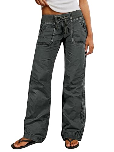 Image of Flamingals Straight Leg Drawstring Pants for Women