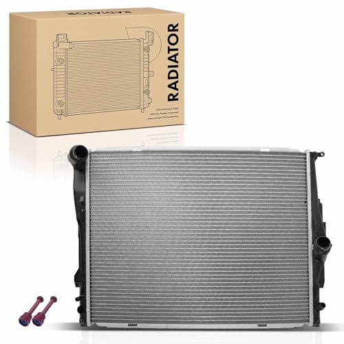 Frankberg Engine Radiator Car Radiator Automatic Transmission Compatible with 1 Series E81 E87 E88 E82 3.0L 2005-2013 3 Series E90 E91 E92 E93 2.0L-4.0L 2004-2018 Replace# 17117562079