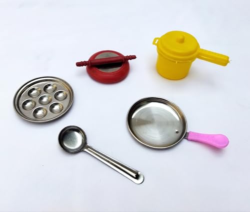 Image of 23 Pcs Kitchen Set Girls,Boys,Miniature Kitchen Set Real Cooking,Steel Set for Kids,Toys,Prentend Play Toys Comes in a Transparent Zipper Pouch.