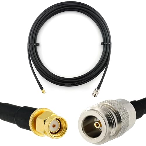 Câble coaxial HF240 étanche 15m pour extension antenne routeur WiFi