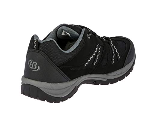 Brütting Fresno Unisex Trekking- & Wanderhalbschuhe, Schwarz/ Grau, 40 EU