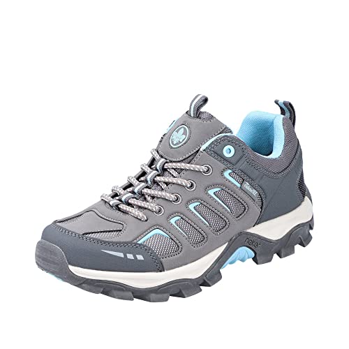 Rieker Damen Schnürer N8820-42 grau Gr. 37