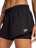 Reebok Women’s Swish Running 3” Short, Standard Fit, Lightweight Poly Woven Fabric, Black, Large — image 5
