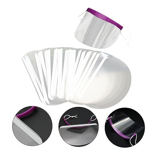 POPETPOP 150 Piezas deflector de salón cabello transparente de cabello facial transparente ocular de salón de ojos corte de pelo