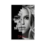 juaseehke Poster Shakira - Impression sur toile - Dcoration murale sans cadre - 20 x 30 cm