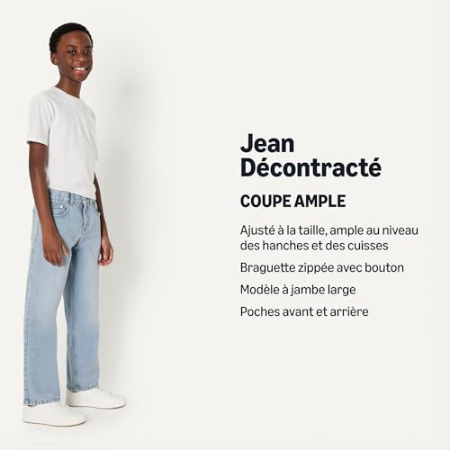 Jean Baggy Garçon Amazon Essentials Coupe Ample Denim Extensible - 4