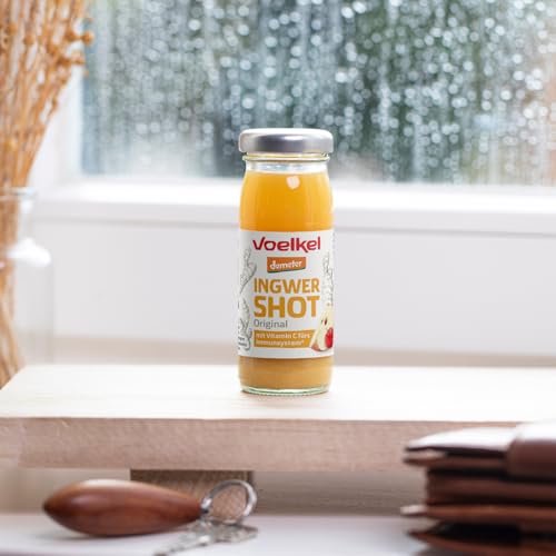 Voelkel - Bio Ingwer Shot Original mit Vitmain C - 16er-Pack - Demeter-Qualität aus Deutschland