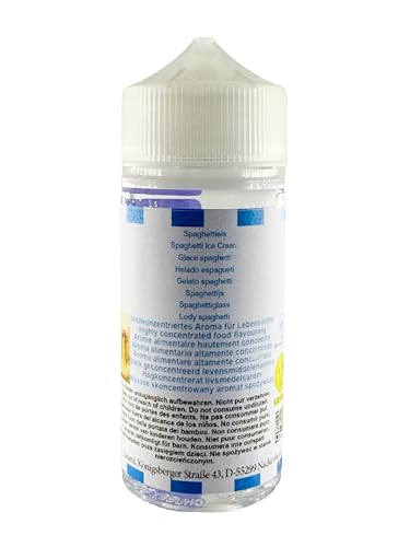 Aroma concentrado helado espagueti Sasami vegano de 100ml para repostería casera 5
