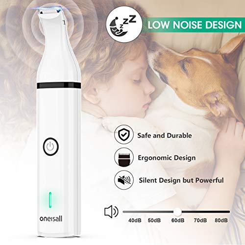 oneisall Dog Clippers with Double Blades,Cordless Small Pet Hair Grooming Trimmer,Low Noise for Trimming Dog's Hair… - Image 3