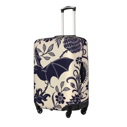 Bat Print Printed Luggage Cover Elastic, Washable, Universal Fit 18-32 Inch Travel Suitcase Cover Easy To Identify2