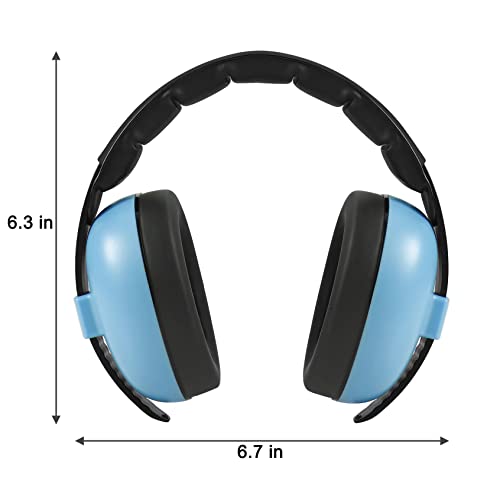 Pandaear Baby Ear Protection Noise Cancelling Headphones Ages 0-3 Years | Infant Hearing Protection Earmuffs -Blue thumb #2