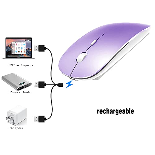 Image of Bluetooth Mouse for MacBook pro /MacBook air /iPad /Laptop /iMac /pc, Wireless Mouse for MacBook pro MacBook Air /iMac /Laptop /Notebook /pc (BT /A Blue-Pink)