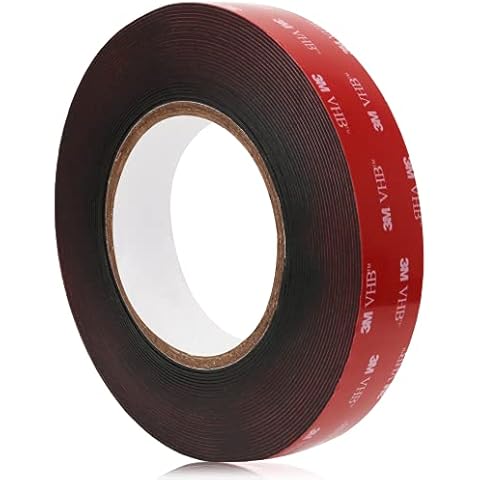 OWLKELA 1 Inch Width 33 Ft Length 3M VHB Tape Black Waterproof Foam Tape Heavy Duty Multipurpose Double Sided Tape for LED Strip Lights, Home Decor, Car, Office Décor, 1 Pcak Cover