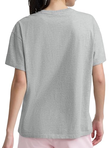 Image of Champion Women's Classic Short Sleeve Graphic T-Shirt, Loose Fit, Script Logo