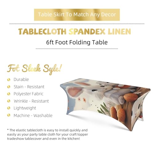 Nappe imperméable et infroissable en élasthanne pour table 1,8 m