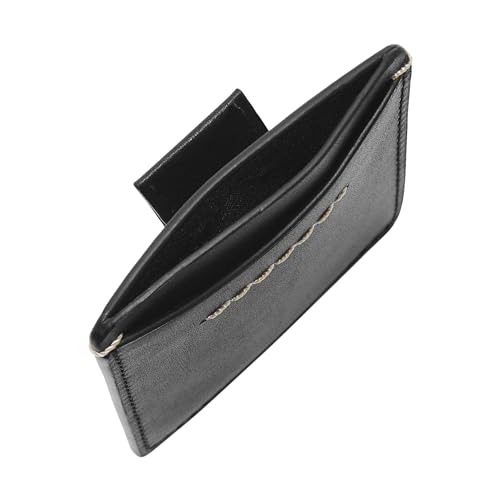 Image of Fossil Men's Westover Leather Slim Minimalist Card Case Sliding Pocket Wallet, Black, (Model: ML4585001)