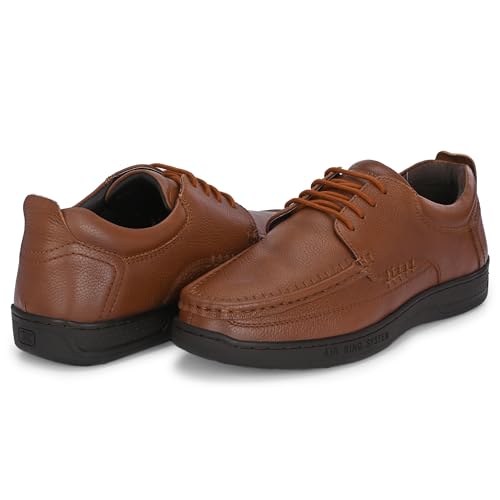 Image of Blue Leather by Centrino Genuine Leather Slip-On Men's Formal Shoe |Stylish with Soft Cushioned Insole |Trendy Non Lace-Up Design |Durable Leather with Anti-Skid Sole | Perfect for Formal Wear (3985)