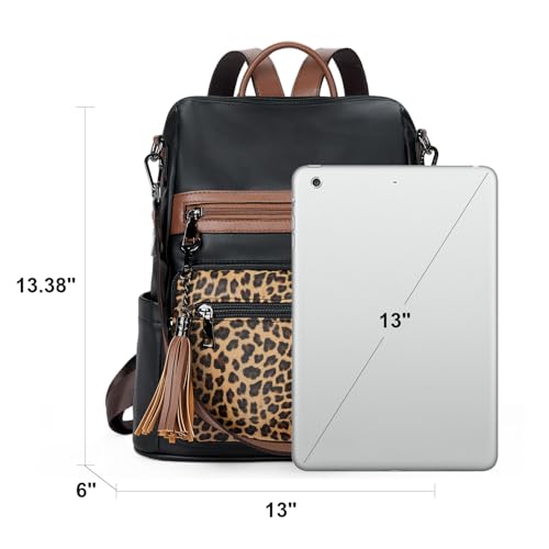 Image of Telena Backpack Purse for Women, PU Leather Anti Theft Travel Backpack Purse Shoulder Bags with Tassel