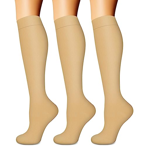 Image of Copper Compression Socks Women & Men Circulation(6 pairs) - Best for Running, Nursing, Hiking, Recovery & Flight Socks