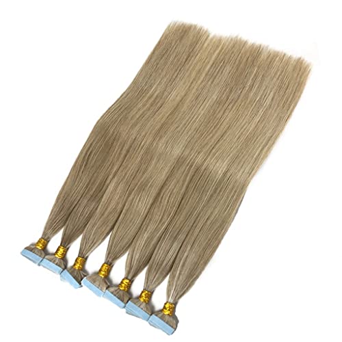 Extension à bande bleu de 14 pouces en cheveux naturels invisibles - 3