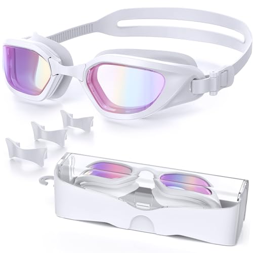Vegemono Swimming Goggles Anti Fog Anti UV No Leakage For Men Women Youth