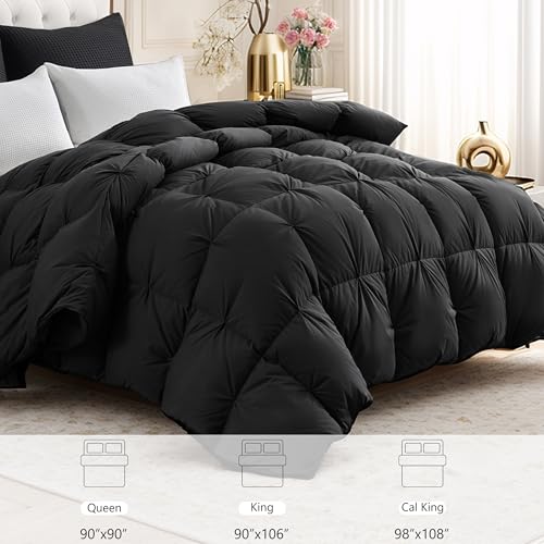 KAKABELL Pinch Pleat Goose Down Feather Fiber Comforter Full/Queen Size by Downmemory - Used condition - Image 5